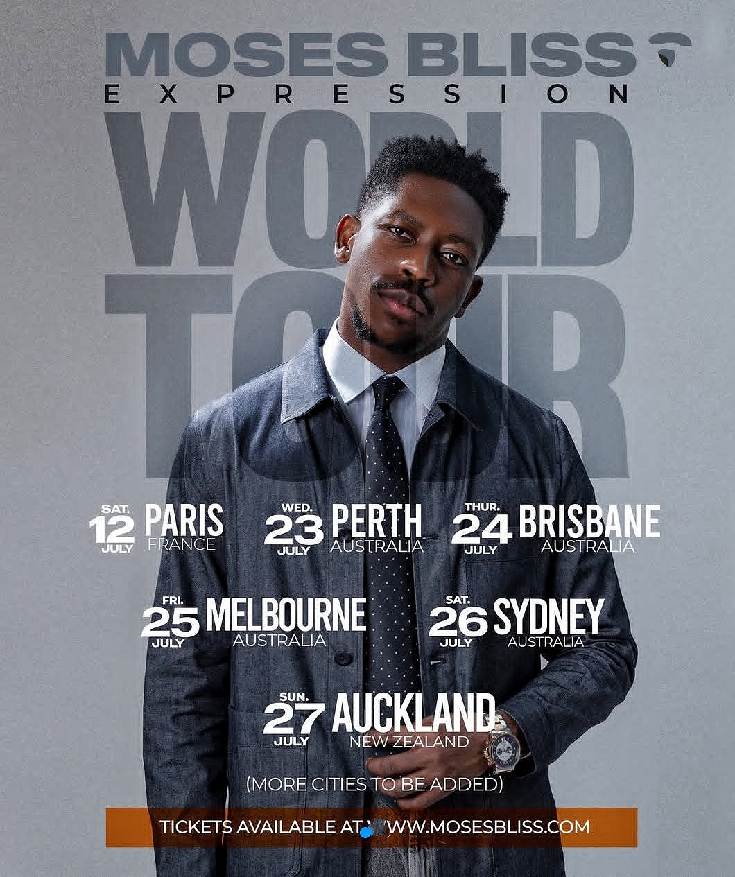 Moses Bliss Kicks Off “Expression World Tour” in Paris!