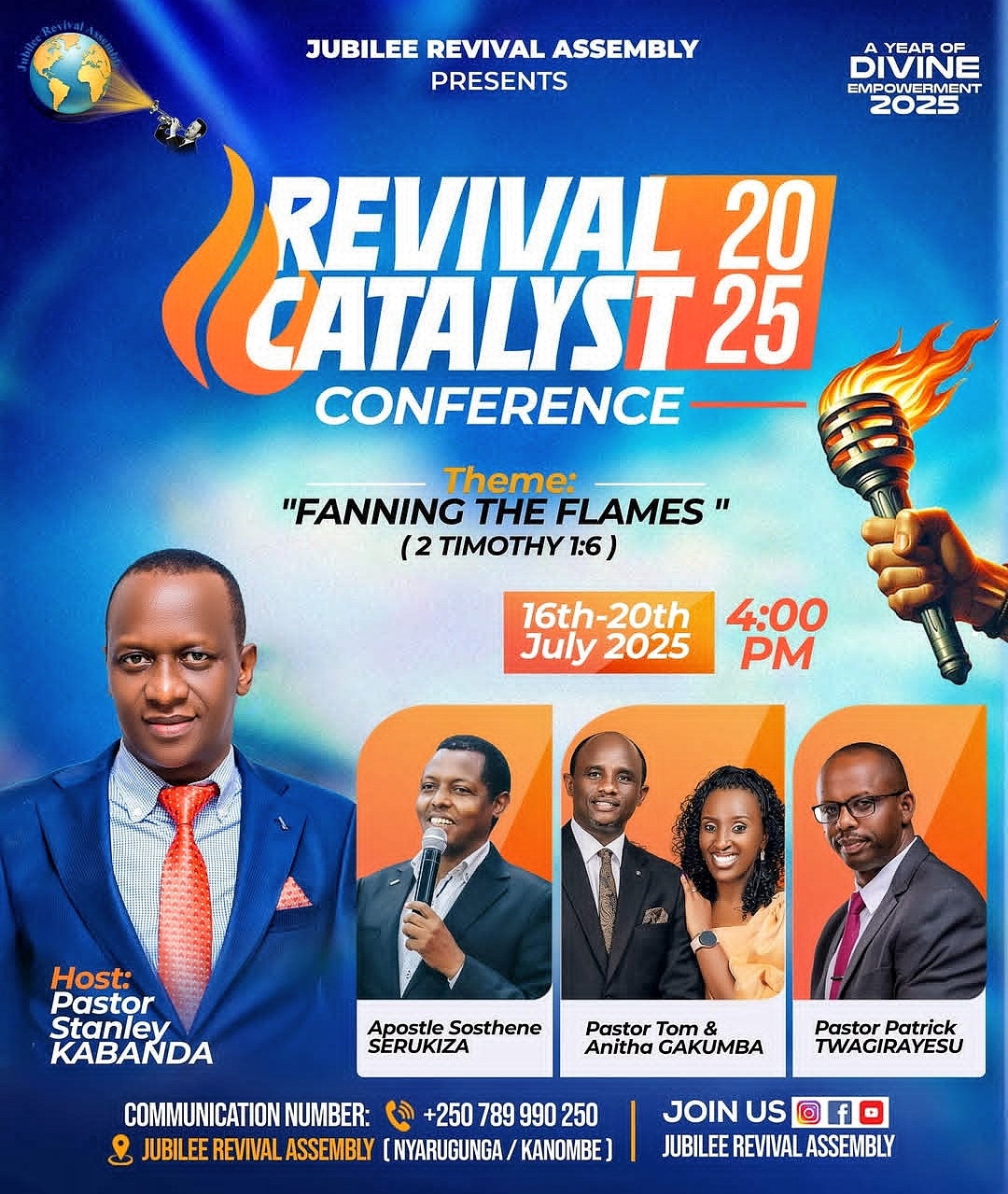 Jubilee Revival Assembly Ignites Faith with “Revival 20 Catalyst 25″ Conference”