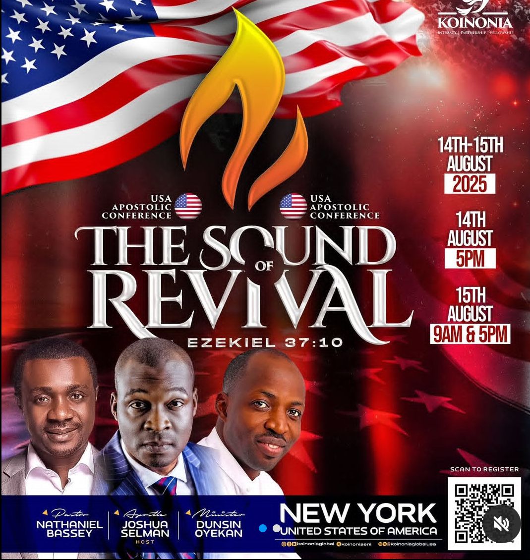 Koinonia Global to Host Major “Sound of Revival” Apostolic Conference in New York