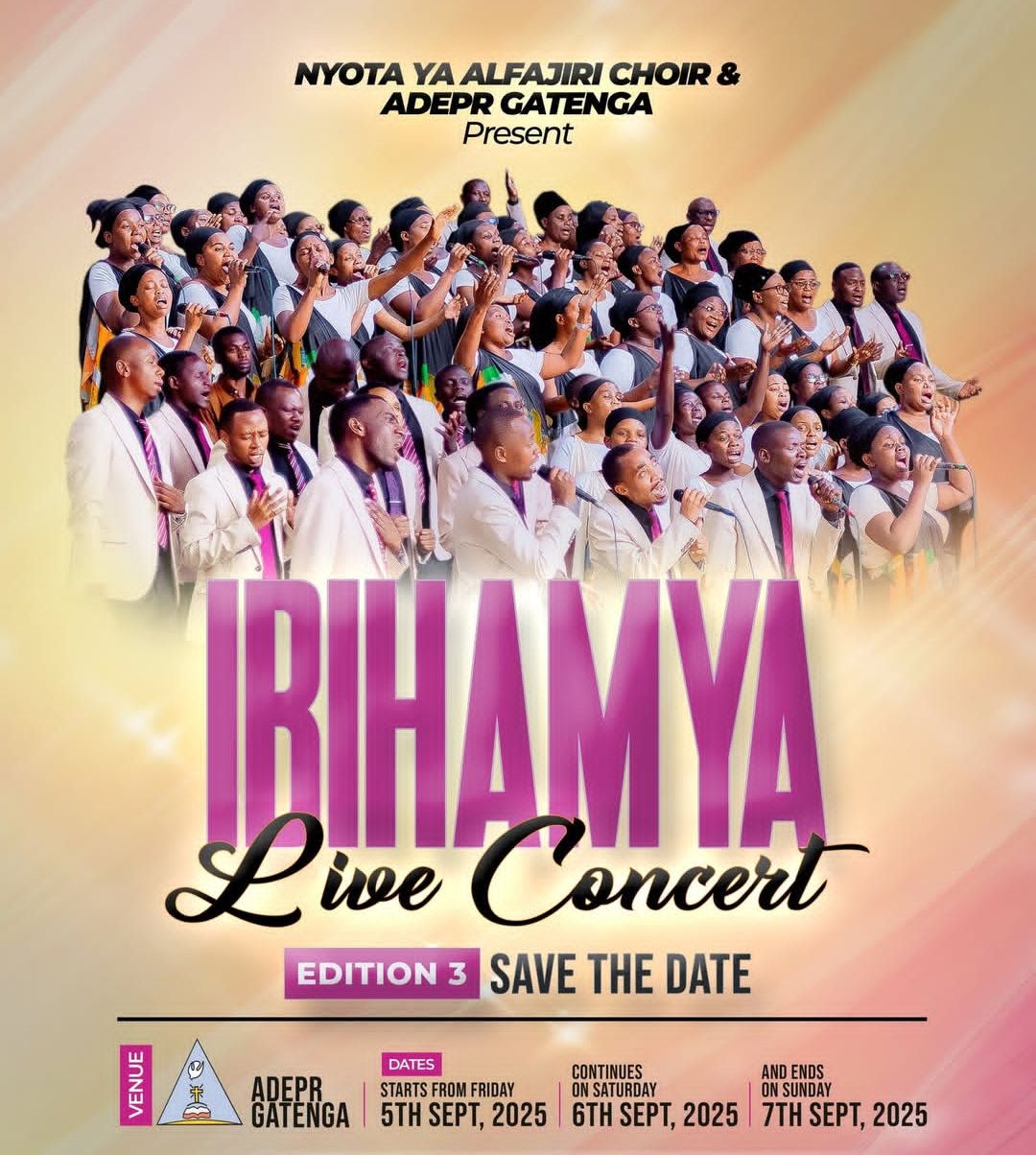 Rwandan Gospel Shines Bright: “IBIHAMYA” Live Concert Returns to ADEPR Gatenga This September