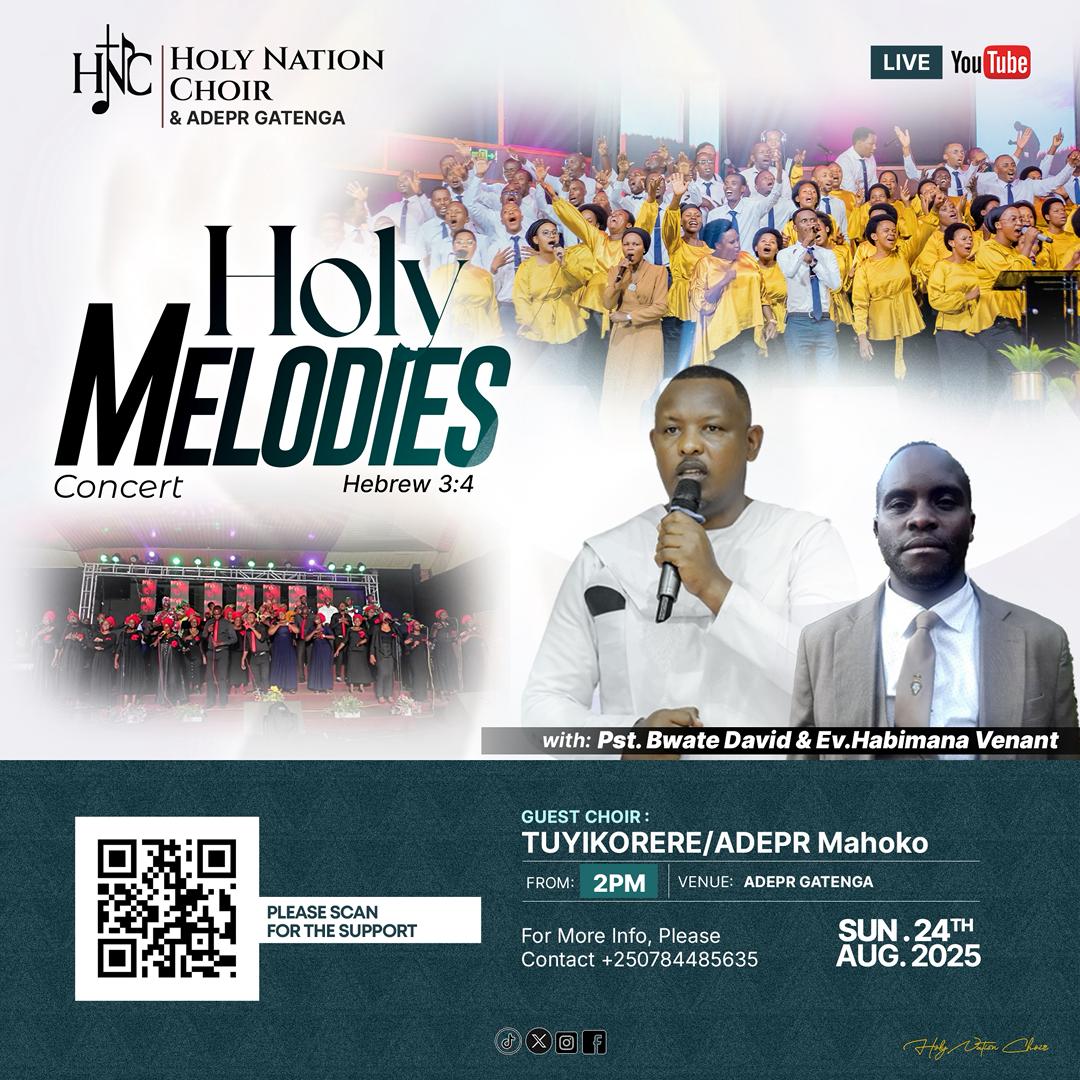 Nyuma y’indirimbo za Holy Nation Choir zigaruriye imitima y’abatuye isi, ubu baritegura igitaramo gikomeye i Kigali