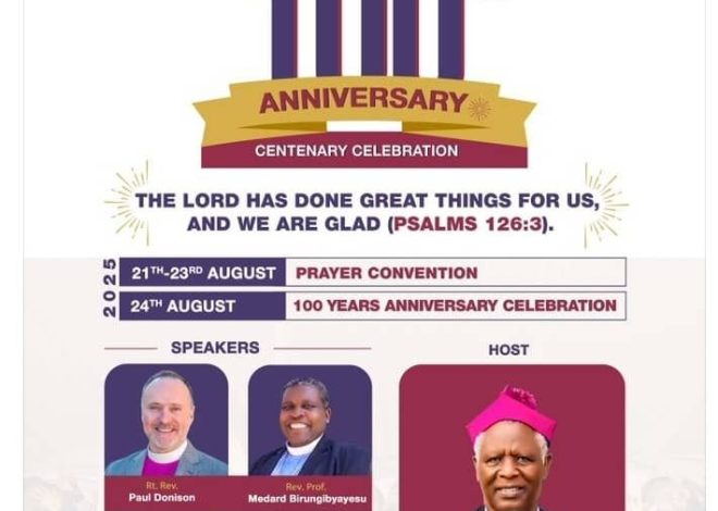 Itorero Angilikani ry’u Rwanda ryitegura kwizihiza imyaka 100 y’ivugabutumwa n’iterambere