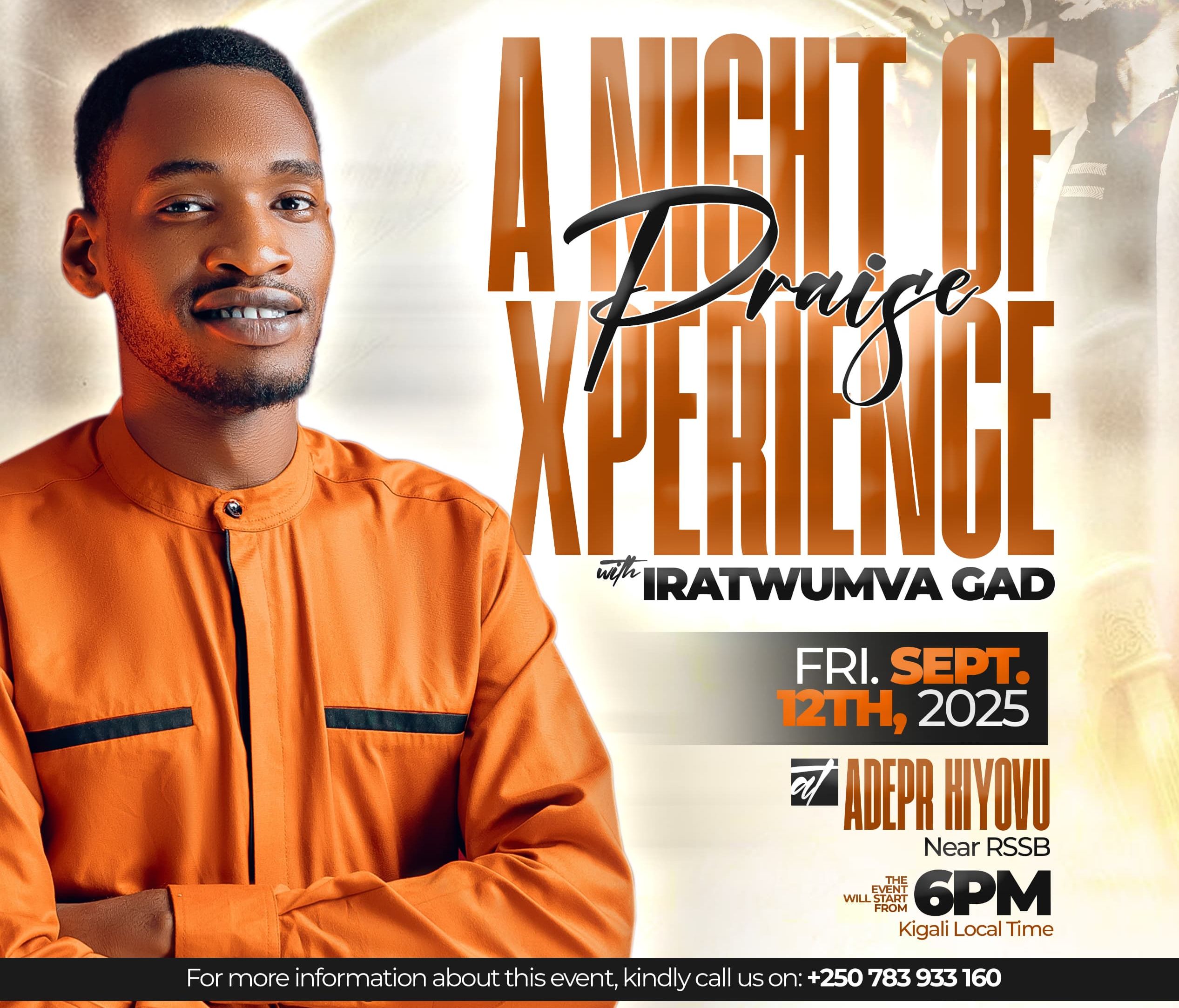 Gad agiye Guhuriza hamwe abakunzi b’indirimbo z’ubutumwa bwiza mu gitaramo gikomeye”
