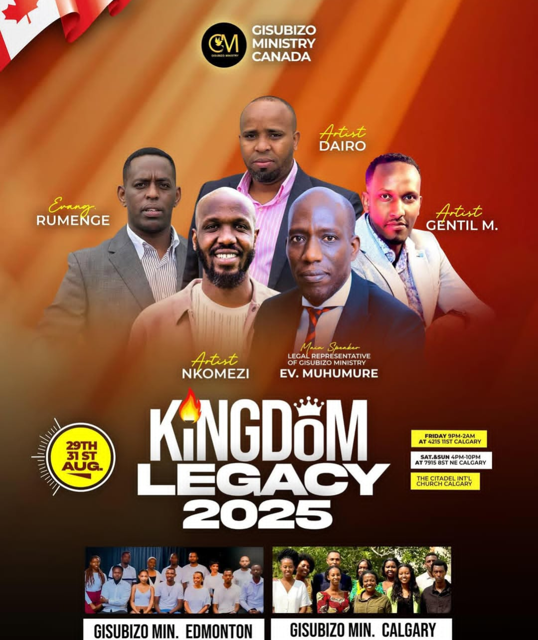 A Legacy of Faith: Ministers and Gospel Artists Unite for Kingdom Legacy 2025 in Canada