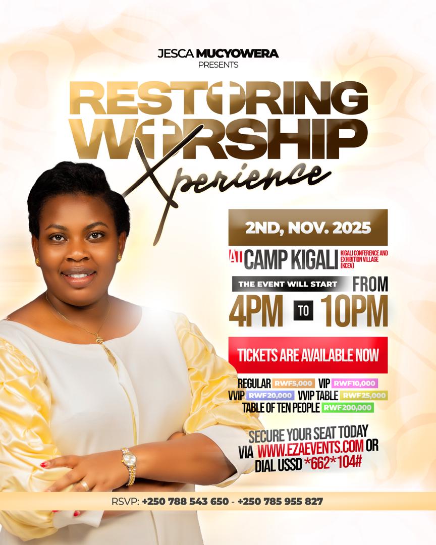 Jesca Mucyowera Yiteguye Gutanga Ijoro Ritazibagirana mu Gitaramo “Restoring Worship Experience 2025”