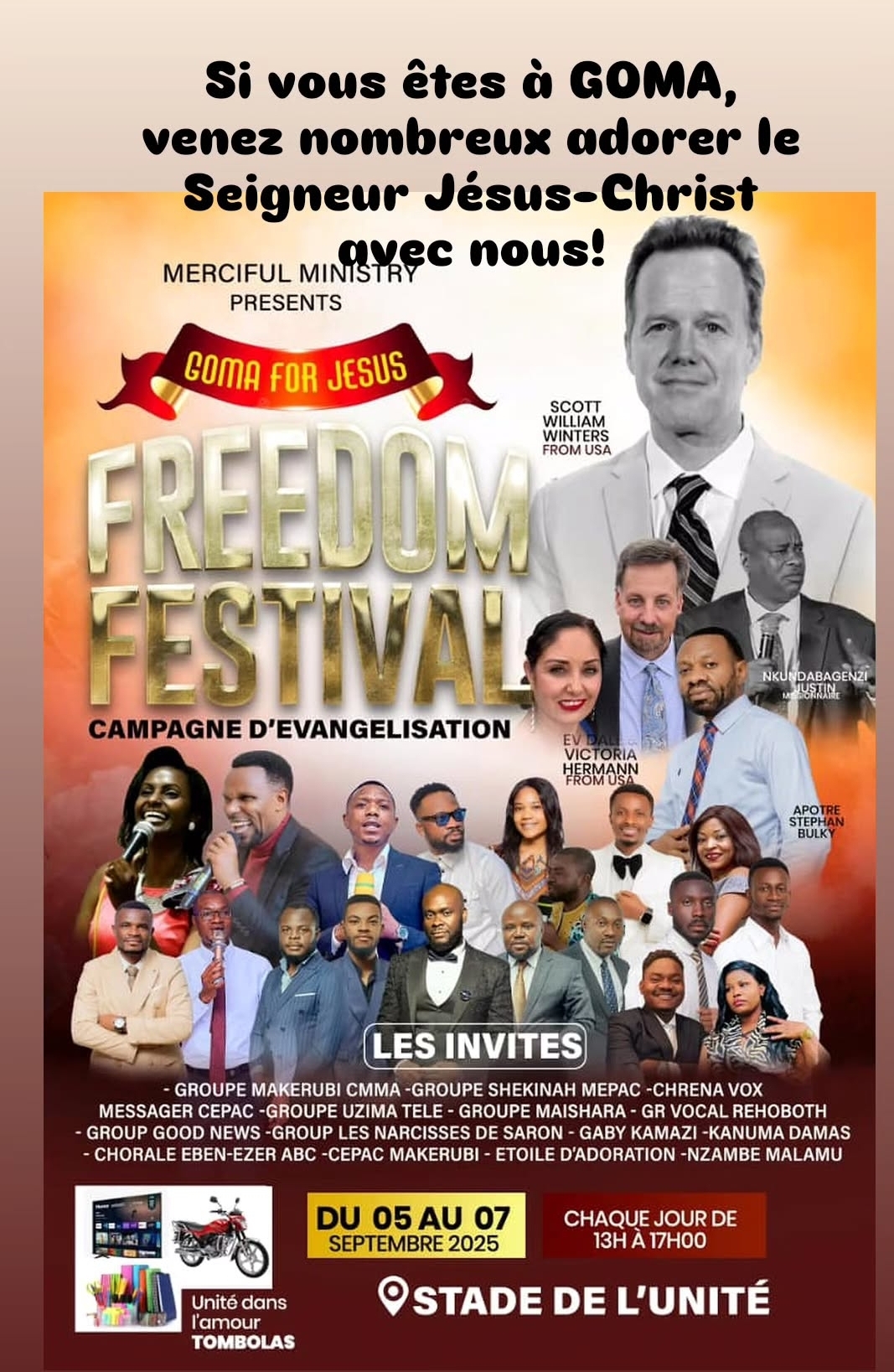 “Goma For Jesus Freedom Festival”: Gaby Irene Kamanzi Yataramiye abakunzi be batuye Goma