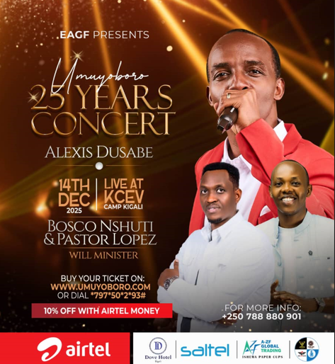 Umuyoboro 25 Years Concert: Worship, Joy, and Celebration with Alexis Dusabe