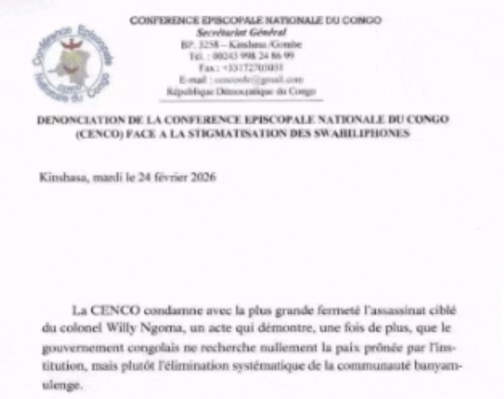 Inama y’Abepesikopi Gatorika yamaganye inyandiko mpimbano iyitirirwa ku rupfu rwa Koloneli Willy Ngoma