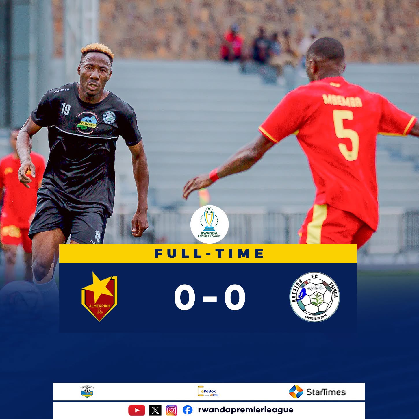 AL Merrikh SC Held by Rutsiro FC in Goalless Draw