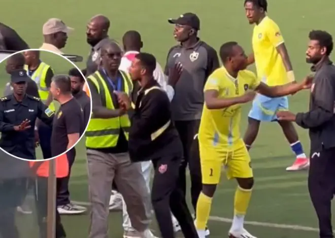 Serious chaos erupts after Matchday 32 clash between Amagaju FC and Al Merrikh SC as police intervene