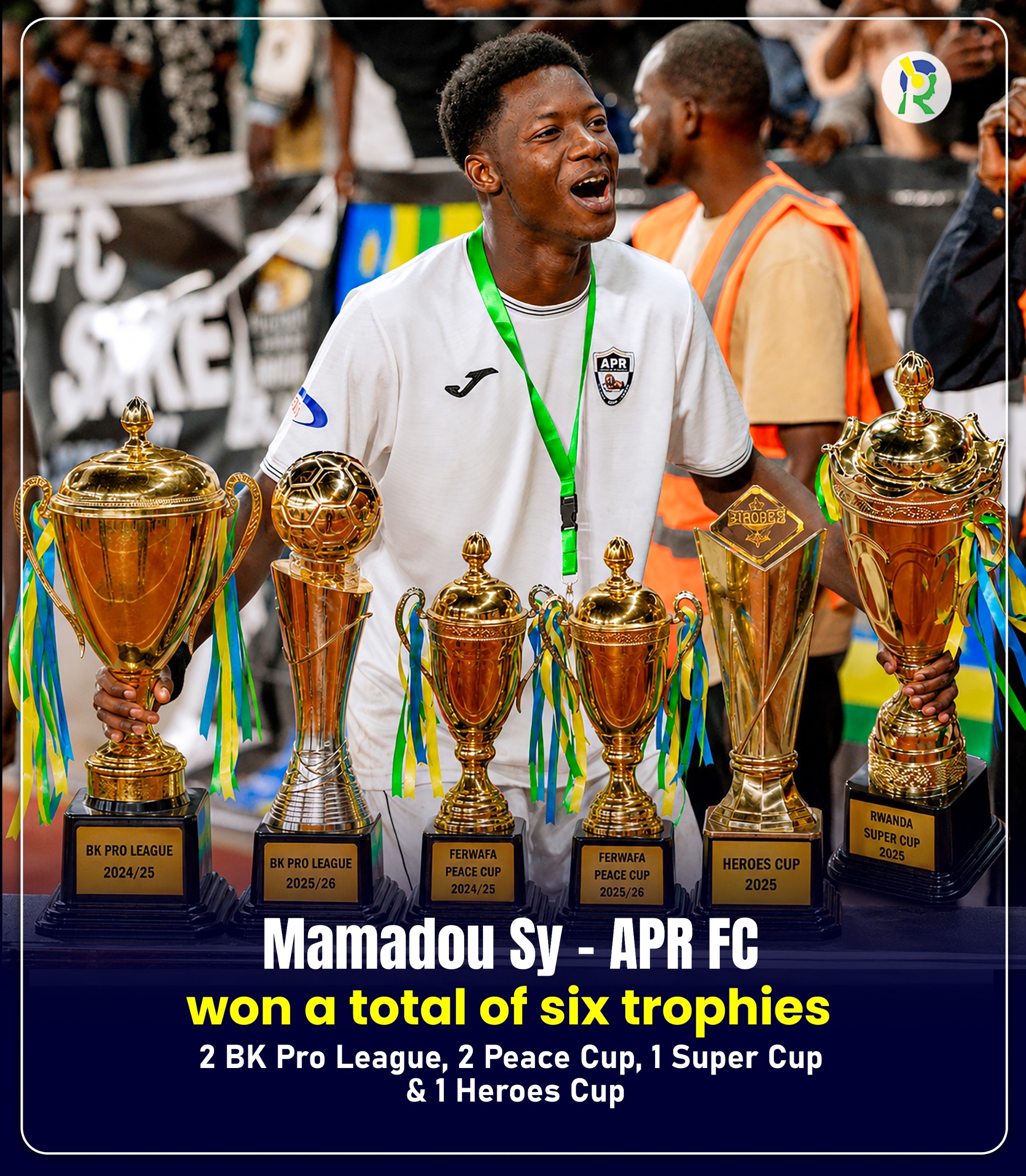 Mamadou Sy Bids Emotional Farewell to APR FC Fans After Exit