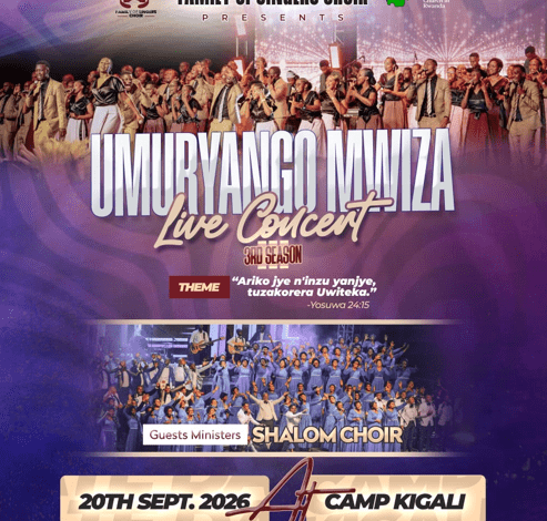 KORALI SHALOM YONGEWE MU BAZATARAMA “UMURYANGO MWIZA LIVE CONCERT – SEASON 3” AMATIKE YAMAZE KUJYA KU ISOKO