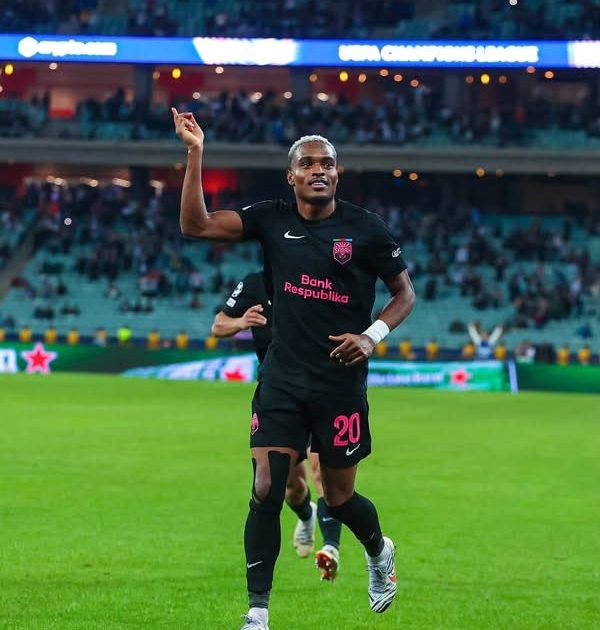 Joy-Lance Mickels Makes History as First Rwandan to Score in the UEFA Champions League Group Stage