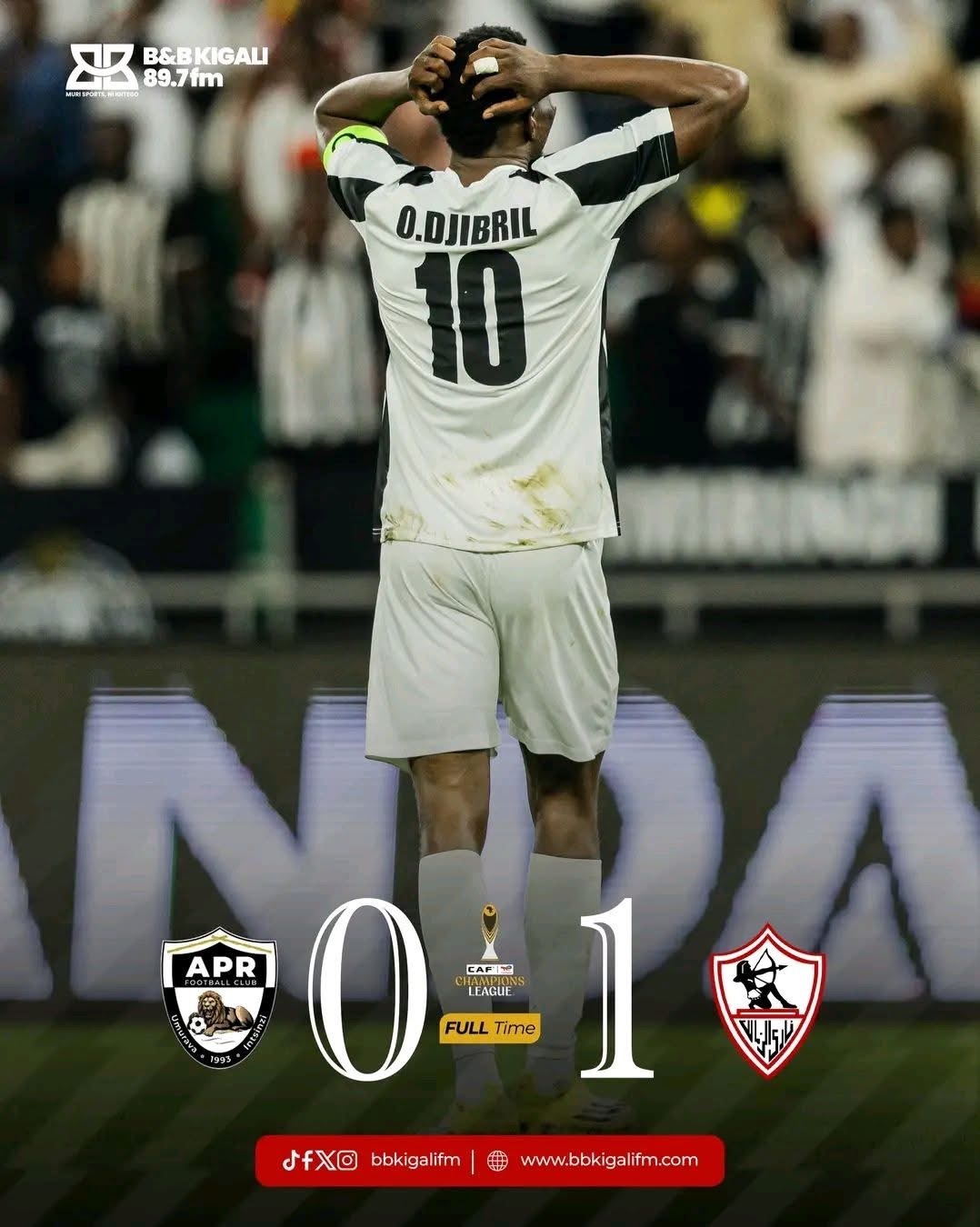 APR FC Suffer Narrow Defeat to Zamalek as CAF Champions League Tie Heads to Egypt